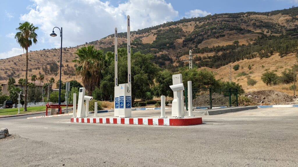 Ticketless entrance terminal in Tiberias 